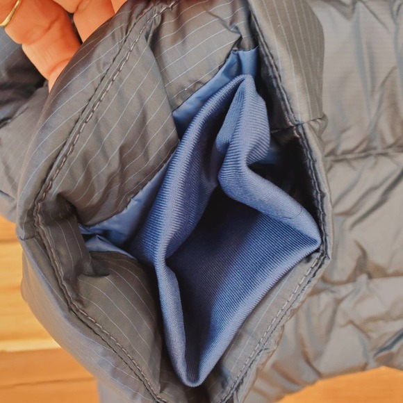 Lands' End Womens Wide Channel Down Jacket Down Filled Size S Blue Outdoors - Picture 5 of 14